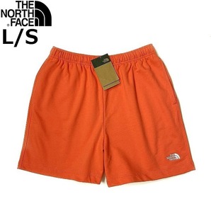 1円～!売切!【正規新品】THE NORTH FACE◆SIMPLE LOGO FLEECE SHORT ショートパンツ US限定 ロゴ刺繍 スポーツ(L)オレンジ 190110-5の画像2