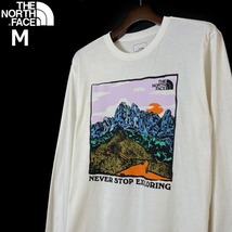 1円～!売切!【正規新品】THE NORTH FACE◆L/S GRAPHIC INJECTION TEE 長袖 Tシャツ ロンT US限定 グラフィック 上質(M)白 180902-5_画像2