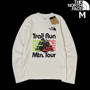 1円～!売切!【正規新品】THE NORTH FACE◆L/S TRAIL RECYCLED TEE 長袖 Tシャツ ロンT US限定 トレイル 上質 厚手 男女兼用(M)白 180902-5