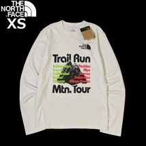 1円～!売切!【正規新品】THE NORTH FACE◆L/S TRAIL RECYCLED TEE 長袖 Tシャツ ロンT US限定 上質 厚手 男女兼用 キャンプ(XS)白 180902-5_画像3