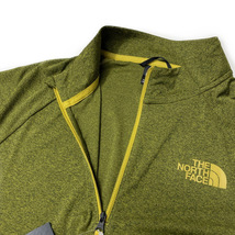 1円～!売切!【正規新品】THE NORTH FACE◆BIG PINE 1/4-ZIP 長袖 Tシャツ US限定 速乾 ハーフジップ ストレッチ(S)黄 カーキ 180902-10_画像6