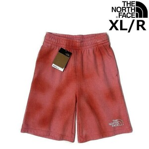 1円～!売切!【正規新品】THE NORTH FACE◆DYE SHORTS ショートパンツ スウェット US限定 後染め アウトドア(XL/R)赤 タイダイ柄 190110-5