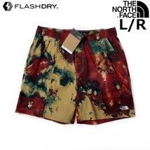 1円～!売切!【正規新品】THE NORTH FACE◆PRINTED CLASS V PULL ON SHORT ショートパンツ US限定 速乾 水陸両用(L/R)茶 総柄 190110-5_画像1