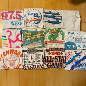 90年代 シングルステッチ Tシャツ 人気 白のみ まとめ売り ロゴ アメリカ古着 半袖 Tシャツ USA古着卸 アメカジ 