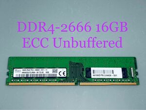 HP Z2 G4純正 SKHYNIX DDR4 2666 ECC Unbuffered 16GB HMA82GU7CJR8N-VK