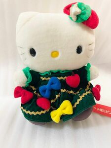 平成レトロ　ハローキティ　ぬいぐるみ　キッズ　クリスマス　ワンピース　ツリー　コレクション　レア　可愛い　かわいい キティちゃん　
