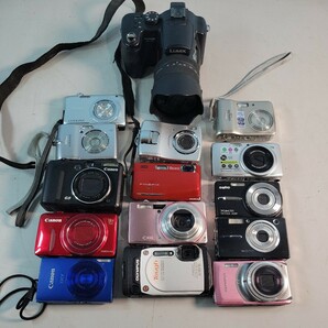 デジタルカメラ Canon Sanyo CASIO OLYMPUS Nikon FUJIFILM Kodak Ricoh Pentax 15個まとめ売りジャンク品 管理番号2404083の画像1