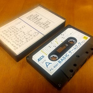 ASCIIPC-8001 カセットテープ BASIC ゲームブックカセット ゲームソフト ゲーマーの画像1