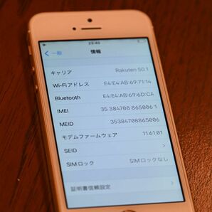 【ジャンク】iPhone SE 第1世代 32GB ゴールド(SIMロック解除済)