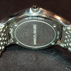 EMPORIO ARMANI エンポリオ アルマーニ 腕時計 メンズ レディース 兼用 クオーツ ARS-7000 30M 防水 箱無 【電池切れのため 1円 スタート】の画像8