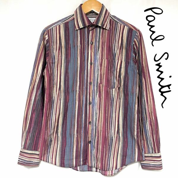 Paul Smith LONDON ポールスミス マルチス トライプ シャツ メンズ　M