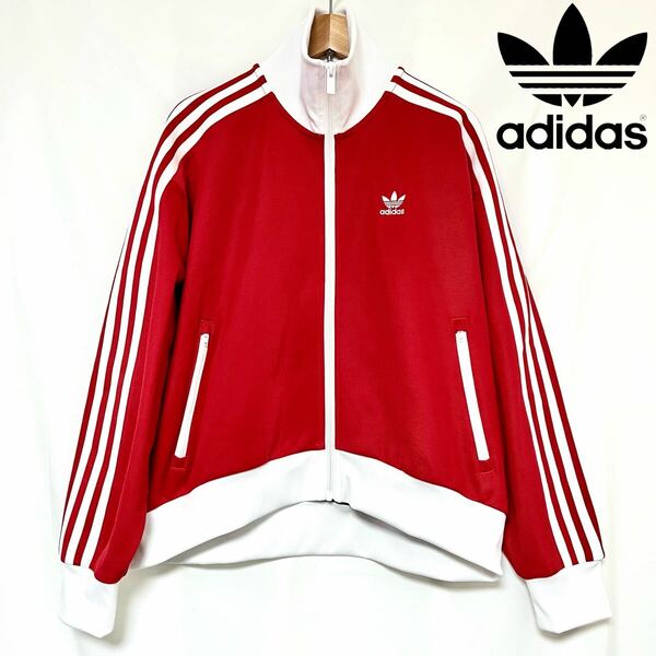 adidas アディダス BECKENBAUER TRACK TOP ベッケンバウアー トラック ジャケット 2023年 復刻 レディース ユニセックス　レッド　XS S M