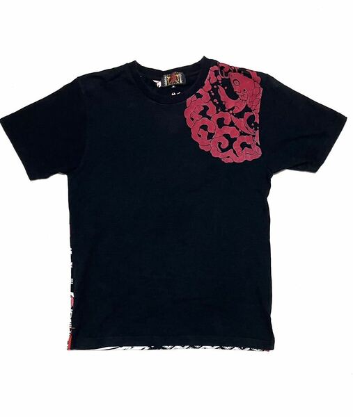送料無料 錦 和柄 桜 刺繍 デザイン oriental brand Tシャツ