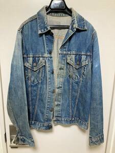 60's LEVIS リーバイス 70505 BIGE デニムジャケット ヴィンテージ オリジナル アメカジ ビッグE Gジャン 3rd サード 4th フォース 