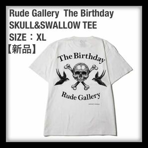 THE BIRTHDAY Rude Gallery SKULL&SWALLOW TEE チバユウスケ　