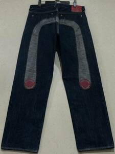 ※EVISU エヴィス エビス 大黒切替 LOT 5040 セルビッチ デニムパンツ 濃いめインディゴ 34 　　　　　 BJBD.D