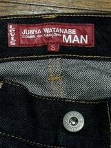 ※JUNYA WATANABE MAN COMME des GARCONS Levi's ジュンヤワタナベコムデギャルソンリーバイス WD-P205 再構築デニム 濃紺 日本製 S BJBD.D_画像8