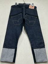 ※JUNYA WATANABE MAN COMME des GARCONS Levi's ジュンヤワタナベコムデギャルソンリーバイス WD-P205 再構築デニム 濃紺 日本製 S BJBD.D_画像2