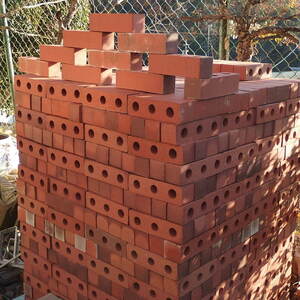 * who comes to take limitation Gifu prefecture earth . city interesting brick b red brick color 100 piece set inspection ) bricklaying gardening *