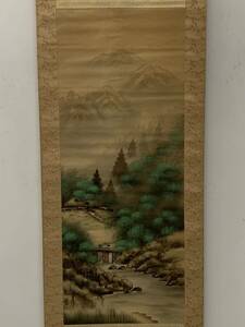 Art hand Auction k Calligraphy and Painting Collection [Premium Japanese hand-painted silk cloth paintings, bone paintings, scroll paintings, landscape paintings] Hand-painted national paintings, Chinese antiques, antiques, ornaments, prizes 3.21, Artwork, Painting, Ink painting