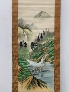 Art hand Auction k Calligraphy and Painting Collection [Premium Japanese hand-painted silk cloth paintings, bone paintings, scroll paintings, landscape paintings] Hand-painted, national paintings, Chinese ancient art, antiques, ornaments, prizes 3.21, Artwork, Painting, Ink painting