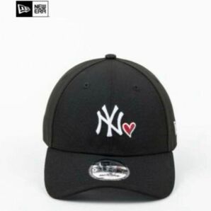 ニューエラ キャップ ニューヨークヤンキース 帽子 黒 ハート　新品未使用