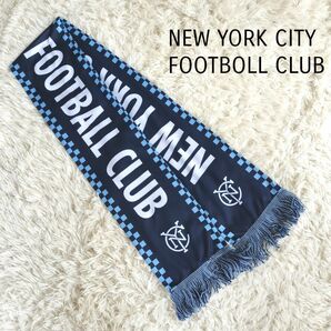 未使用品☆NEW YORK CITY FOOTBOLL CLUB☆ マフラー ネイビー/ブルー