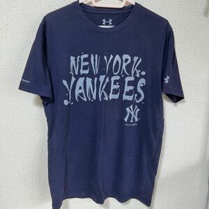 メンズ Tシャツ 半袖 アンダーアーマー ネイビー SMサイズ 中古