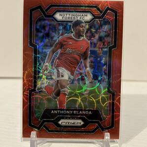 ★30枚限定★ 2023-24 Panini Prizm Premier League Soccer Anthony Elanga Red Scope Prizm (Forest)の画像1