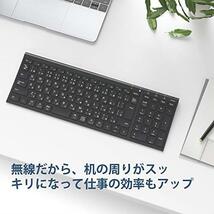 ◆送料無料 iClever キーボードワイヤレスキーボード JIS基準 日本語配列 超薄型 テンキー付き 無線 2.4G キーボード USB充電式_画像3