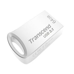 * free shipping Transcend USB memory 64GB USB3.1 & USB 3.0 cap less silver Impact-proof rainproof dustproof TS64GJF710S limitation special price 