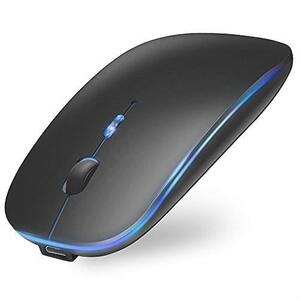 * free shipping mouse wireless Bluetooth mouse Scheki wireless mouse thin type quiet sound 7 color light 3DPI mode high precision optics type carrying convenience 