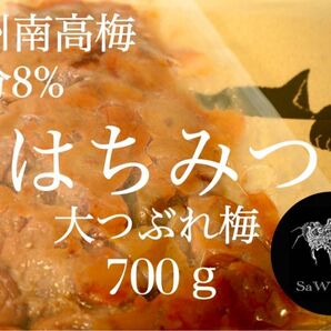 ファン感謝祭 大つぶれ梅 はちみつ 塩分8%【700ｇ】紀州南高梅