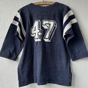 ネイバーフッドChampion ランタグコラボビンテージフットボールTシャツサイズM38-40レーヨンコットン/free&easy lightning 50's60'sの画像2