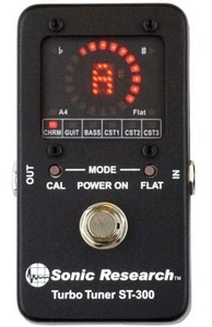  новый товар немедленная уплата Sonic Research ST-300 Stompbox Strobe Tuner турбо тюнер стробоскоп тюнер 