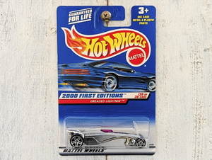 2000New! グリーズド ライトニング GREASED LIGHTNIN' 銀■FIRST EDITIONS US版 HOT WHEELS ホットウィール