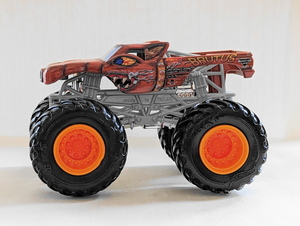 ◎モンスタートラック◎ブルータス BRUTUS 茶◎1/64 LOOSE ジャンク MONSTER JAM HOT WHEELS ホットウィール