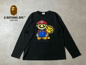 BABY MILO x SUPER MARIO●XLサイズ●コラボプリント スウェット トレーナー●A BATHING APE●エイプ