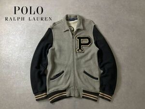 POLO RALPH LAUREN* Indian &P badge chain embroidery stadium jumper soft sweat * Polo Ralph Lauren 