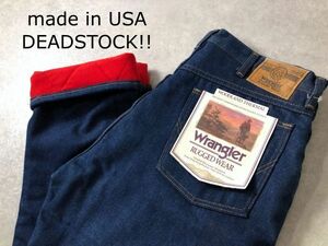 90's DEADSTOCK!!●Wrangler●USA製 裏キルティング デニム パンツ●ラングラー●90年代ヴィンテージ