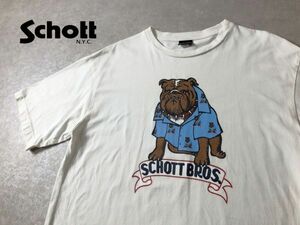 Shcott●XLサイズ●アロハ ブルドッグプリント Tシャツ トップス ショット