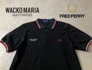 WACKO MARIA別注●FRED PERRY●England製 Rockandshake 刺繍ポロシャツ●ワコマリア x フレッドペリー