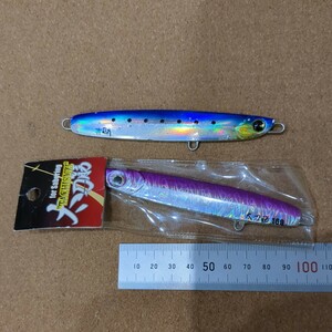 C-5515 太刀筋 100g 太刀魚 アイマ 百郎 2本セット　メタルジグ 青物 オフショア 船 ジギングに その他同梱可！ 