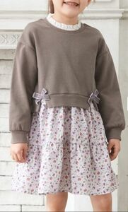 美品 anyfam 120 ドッキングワンピース　女の子