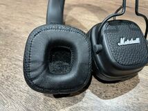 マーシャル Marshall ワイヤレスヘッドホン ブラック MAJOR III BLUETOOTH BK 中古品_画像5