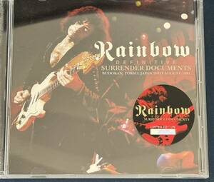 【CD】 Rainbow /DEFINITIVE SURRENDER DOCUMENTS 1981 レインボー 初回ナンバリングステッカー付 Ritchie Blackmore
