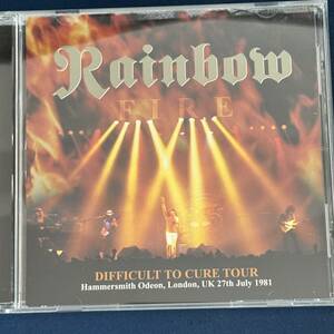 [CD] Rainbow /FIRE DIFFICULT TO CURE TOUR 1981 black moa z* Rainbow Ritchie Blackmore