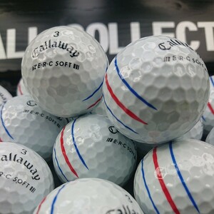 No.66【ロストボール・Callaway・E.R.C SOFT'23年モデル・トリプルトラック・Eランク(最上球)・17球】