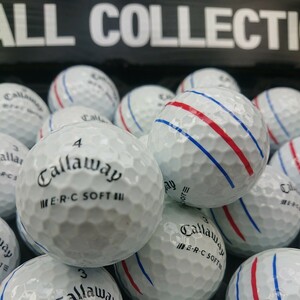 No.67【ロストボール・Callaway・E.R.C. SOFT'21年/'23年モデル・トリプルトラック・ホワイト・Aランク・30球】