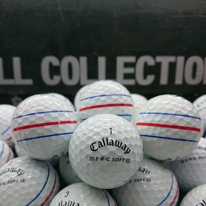 No.861【ロストボール・ Callaway ・ ERC SOFT トリプルトラック・2021年モデル・ABランク（マジック、ロゴなし）・50球】